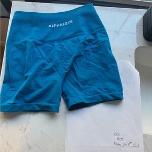 Alphalete Amplify Shorts Blue Rapids - S